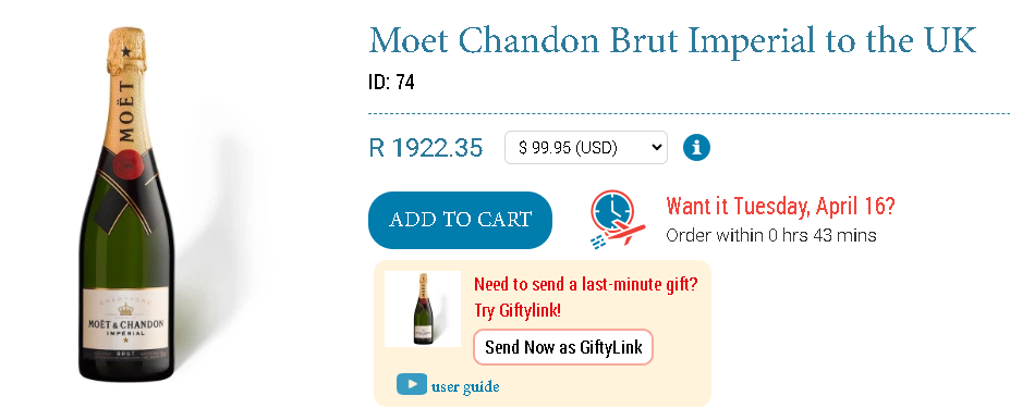 moet and chandon next day delivery last minute gifts 